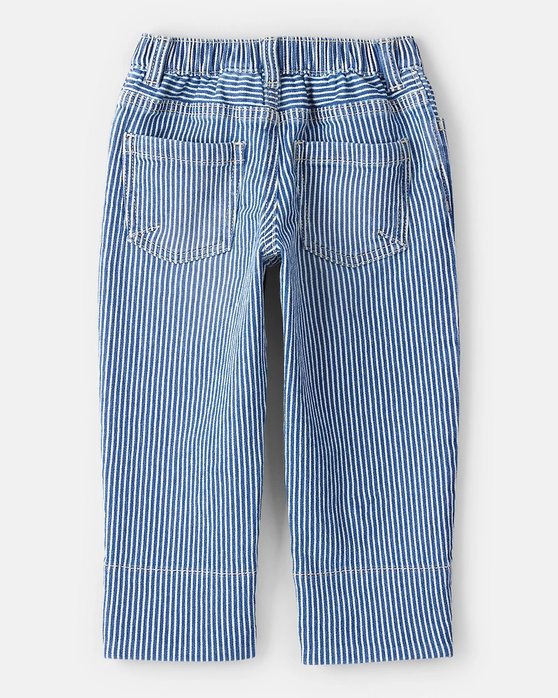 Toddler Neutral Hickory Denim Jeans - Blue