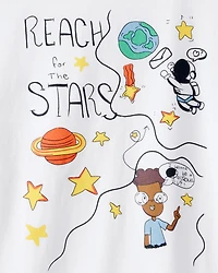 Kid Boys & Girls Clubs 'Reach for the Stars' Short-Sleeve Tee