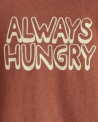 Toddler Boy Always Hungry Long-Sleeve Graphic Tee - Brown