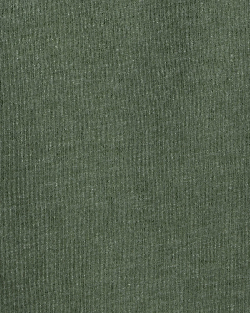 Baby Boy Long-Sleeve Pocket Tee - Dark Green