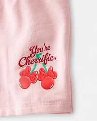 Toddler Girl 2-Piece Minnie Mouse Outfit Set - White/Pink
