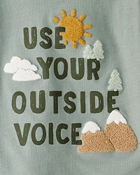 Toddler Boy Outdoor Voice Short-Sleeve Graphic Tee - Green