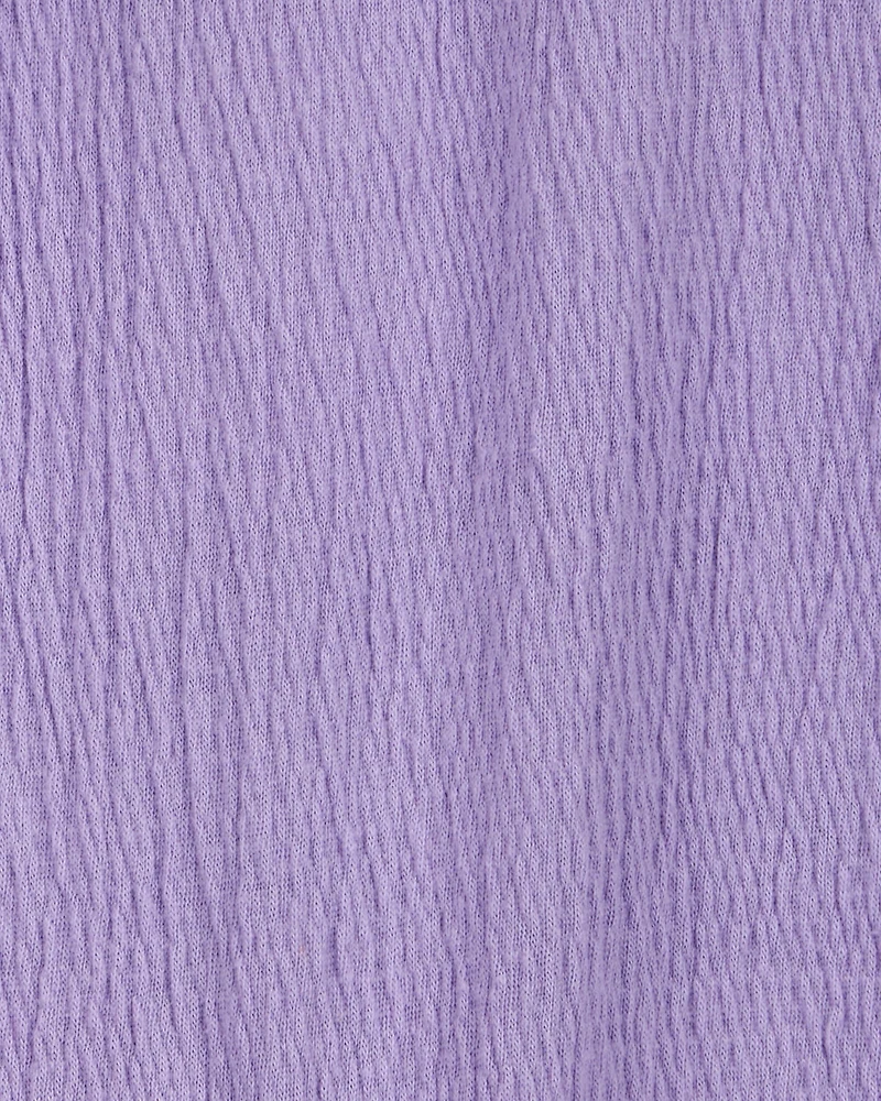 Baby 2-Piece Long-Sleeve Tee & Coverall Set - Purple