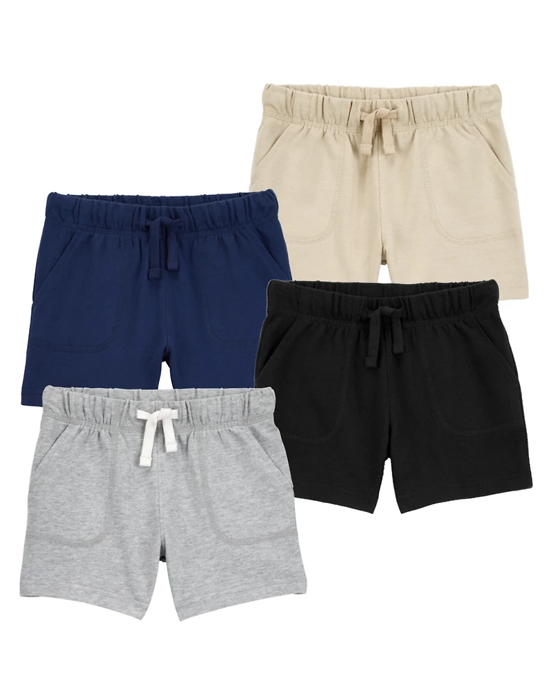 Toddler 4-Pack Pull-On French Terry Shorts