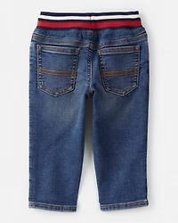 Baby Boy 2-Piece Cardigan Sweater & Denim Jeans Set - Navy