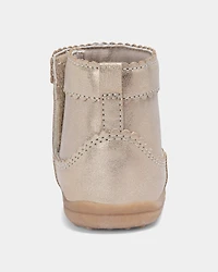 Baby Girl Every Step® First Walker Metallic Boots - Gold