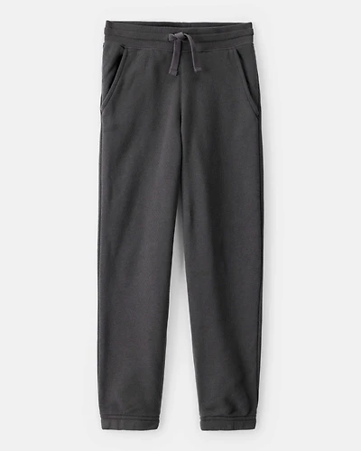 Boys Solid Fleece Drawstring Joggers
