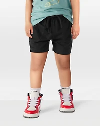 Toddler Boy Pull-On French Terry Shorts - Black