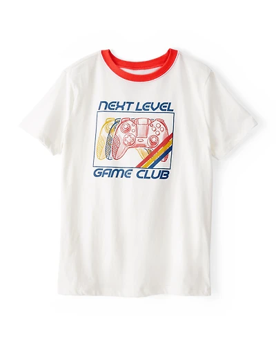 Kid Game Club Short-Sleeve Graphic Tee - White