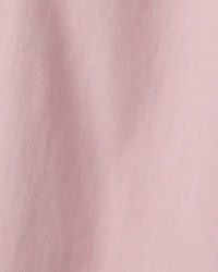 Girls Cotton Wide-Leg Pants - Pink