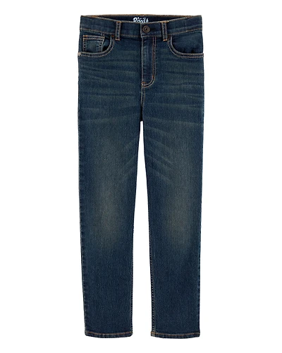 Kid Slim Straight Leg Heritage Wash Jeans