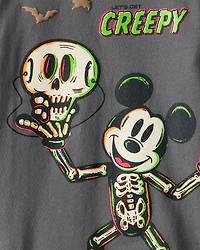 Toddler Boy Disney© Mickey Mouse Halloween short-Sleeve Graphic Tee - Grey