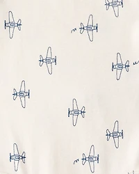 Baby Boy 3-Piece Airplane Cardigan Set