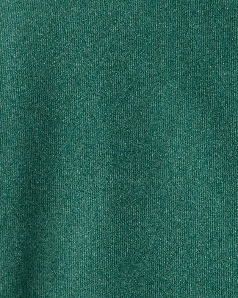 Boys Long-Sleeve Quarter-Zip Pullover Sweatshirt - Green