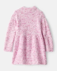 Toddler Girl Sweater Dress - Pink