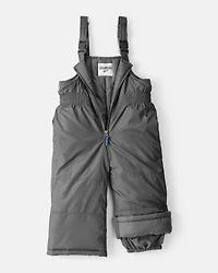 Toddler Boy 2-Piece Color Block Hooded Snowsuit Jacket & Bib Set