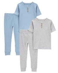 Baby 4-Piece Drop Needle Pajamas