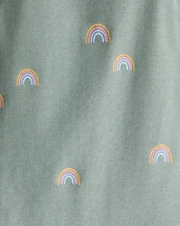 Toddler Organic Cotton Pajamas Magical Rainbow Print