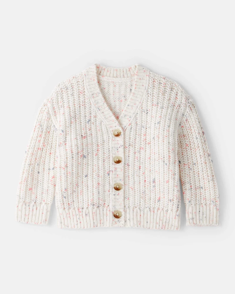 Baby Girl Cardigan Sweater - Cream