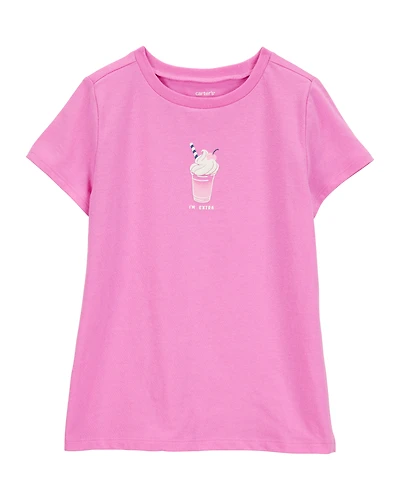 Girls Milkshake Short-Sleeve Graphic Tee - Purple