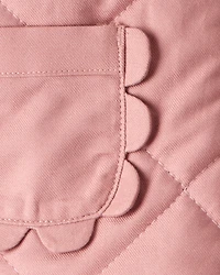 Toddler Girl Quilted Long-Sleeve Fashion Jacket - Pink