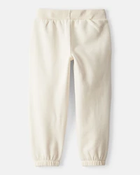 Toddler Girl DayDream Fleece Drawstring Joggers - White