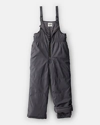Boys 2-Piece Color Block Hooded Snowsuit Jacket & Bib Set