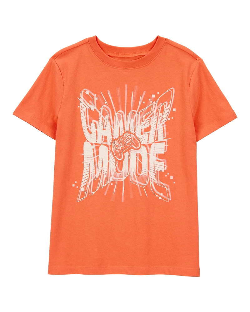 Kid Gamer Mode Short-Sleeve Graphic Tee - Orange