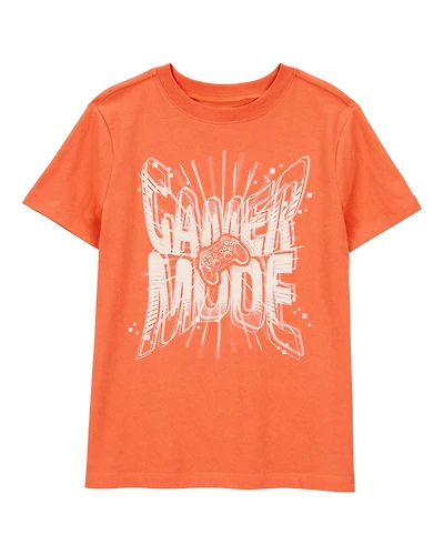Kid Gamer Mode Short-Sleeve Graphic Tee - Orange