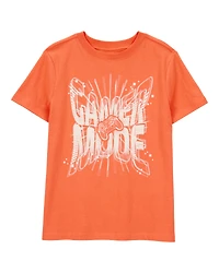 Kid Gamer Mode Short-Sleeve Graphic Tee - Orange