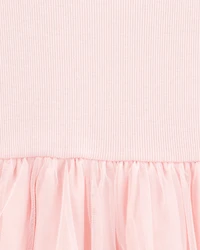 Toddler Solid Short-Sleeve Dress - Pink