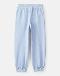 Girls French Terry Joggers - Blue