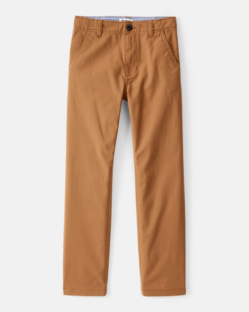Boys Flat Front Fashion Pants