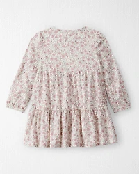 Toddler Girl Organic Cotton Dress Prairie Blossom Print