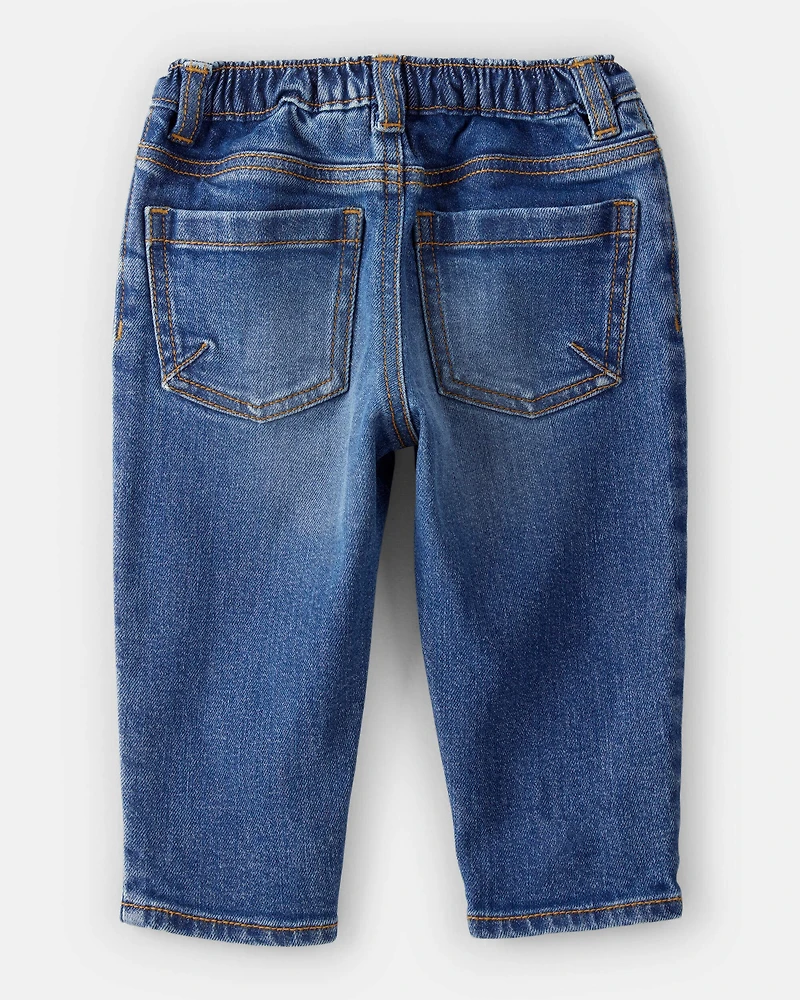 Baby Boy  Tapered Distressed Denim Jeans - Medium Wash