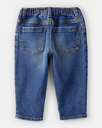Baby Boy  Tapered Distressed Denim Jeans - Medium Wash