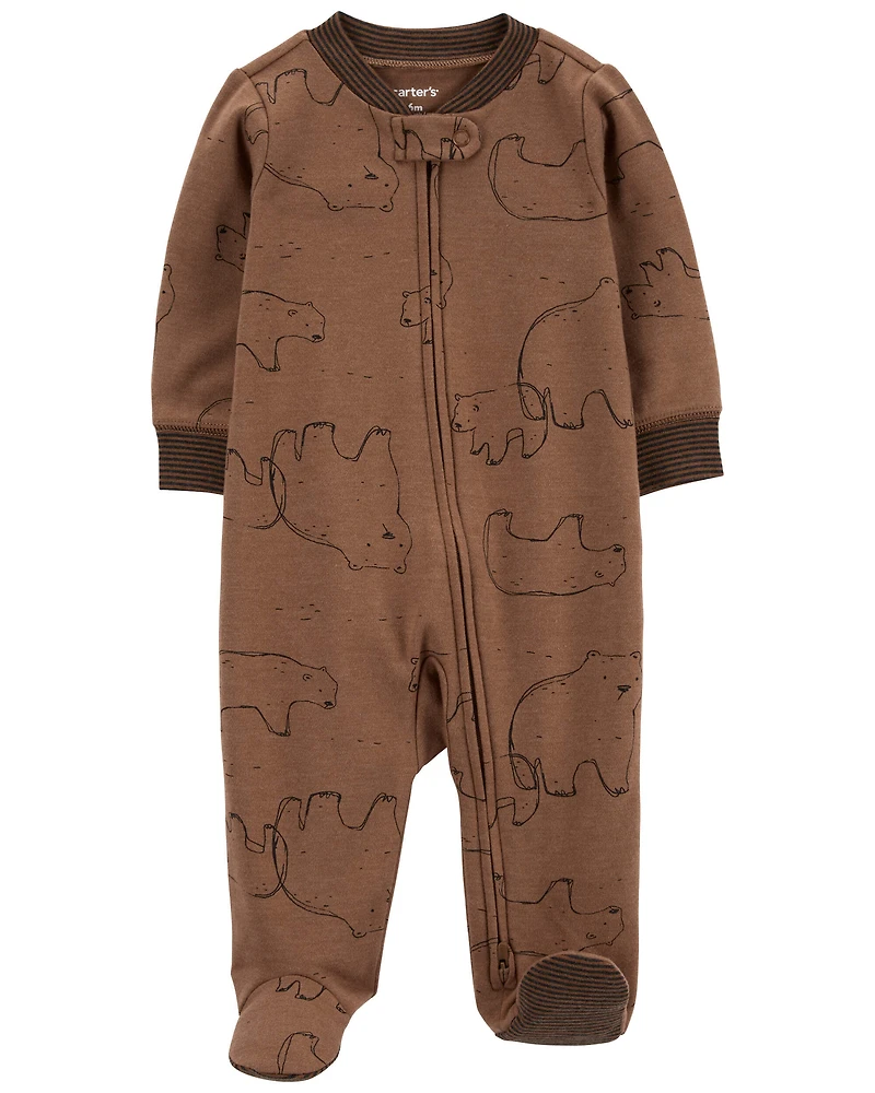 Baby 2-Pack Animal Print 2-Way Zip Sleep & Plays