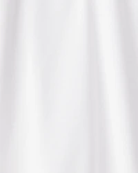 Kid Pique Long-Sleeve Polo Shirt - White