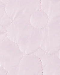 Toddler Girl Floral Quilted Midweight Jacket - Pink