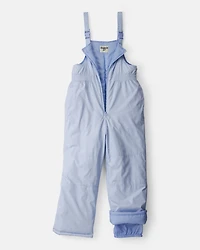 Girls 2-Piece Tie Dye Hooded Snowsuit Jacket & Bib Set - Blue