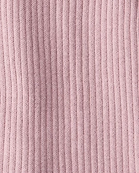 Baby Girl Ribbed Cotton Jumpsuit - Pink