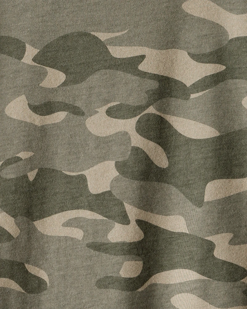 Boys Camo Long-Sleeve Tee - Green