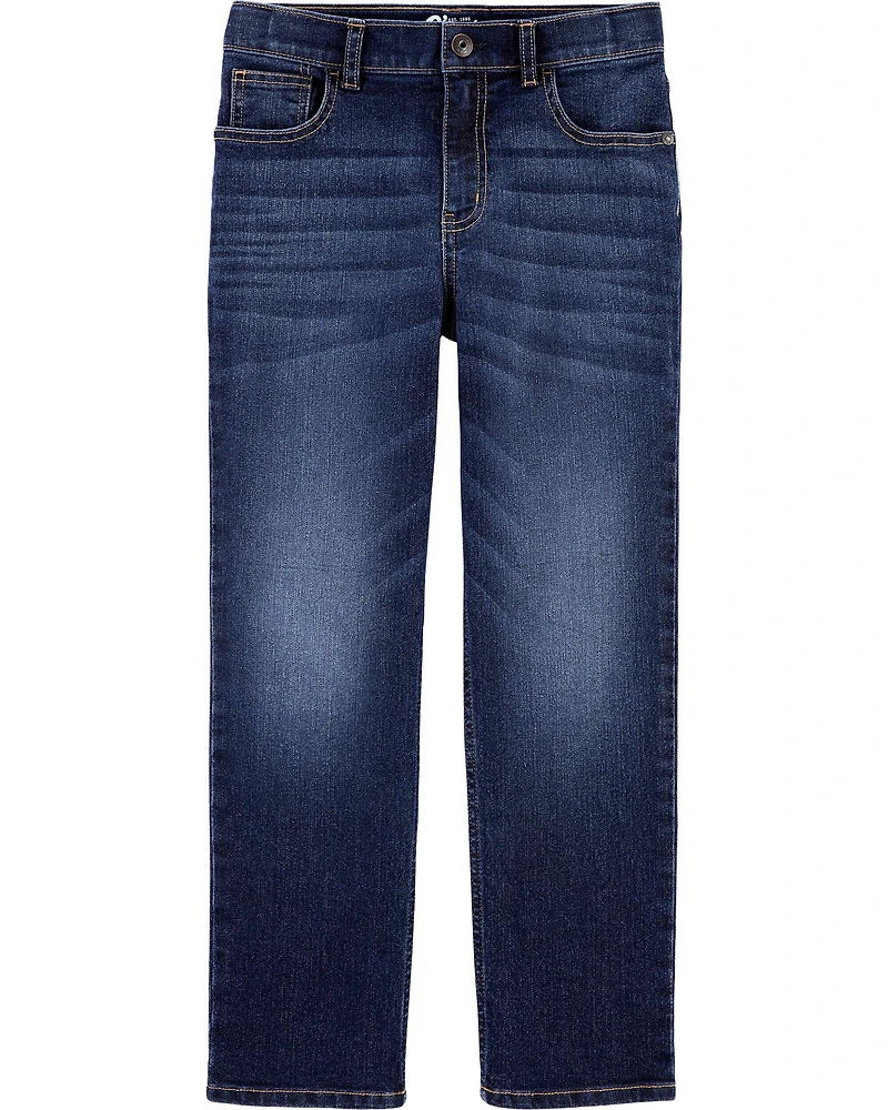 Kid Dark Wash Relaxed-Fit Classic Jeans