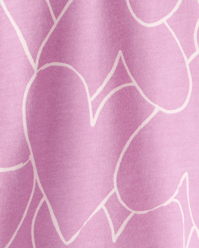 Baby Girl Heart Long-Sleeve Top - Purple