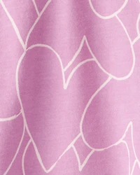 Baby Girl Heart Long-Sleeve Top - Purple