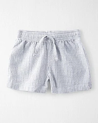 Toddler 2-Piece Organic Cotton Gauze Checkered Set