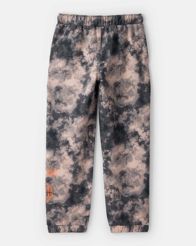 Boys Space Tie Dye Fleece Joggers