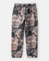 Boys Space Tie Dye Fleece Joggers