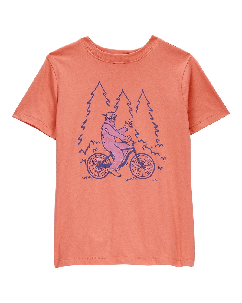Kid Big Foot Short-Sleeve Graphic Tee - Orange