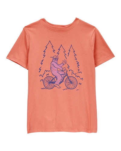 Kid Big Foot Short-Sleeve Graphic Tee - Orange